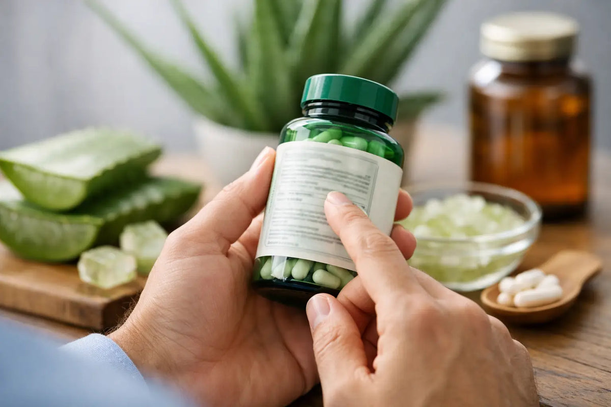 Come leggere etichetta integratore aloe