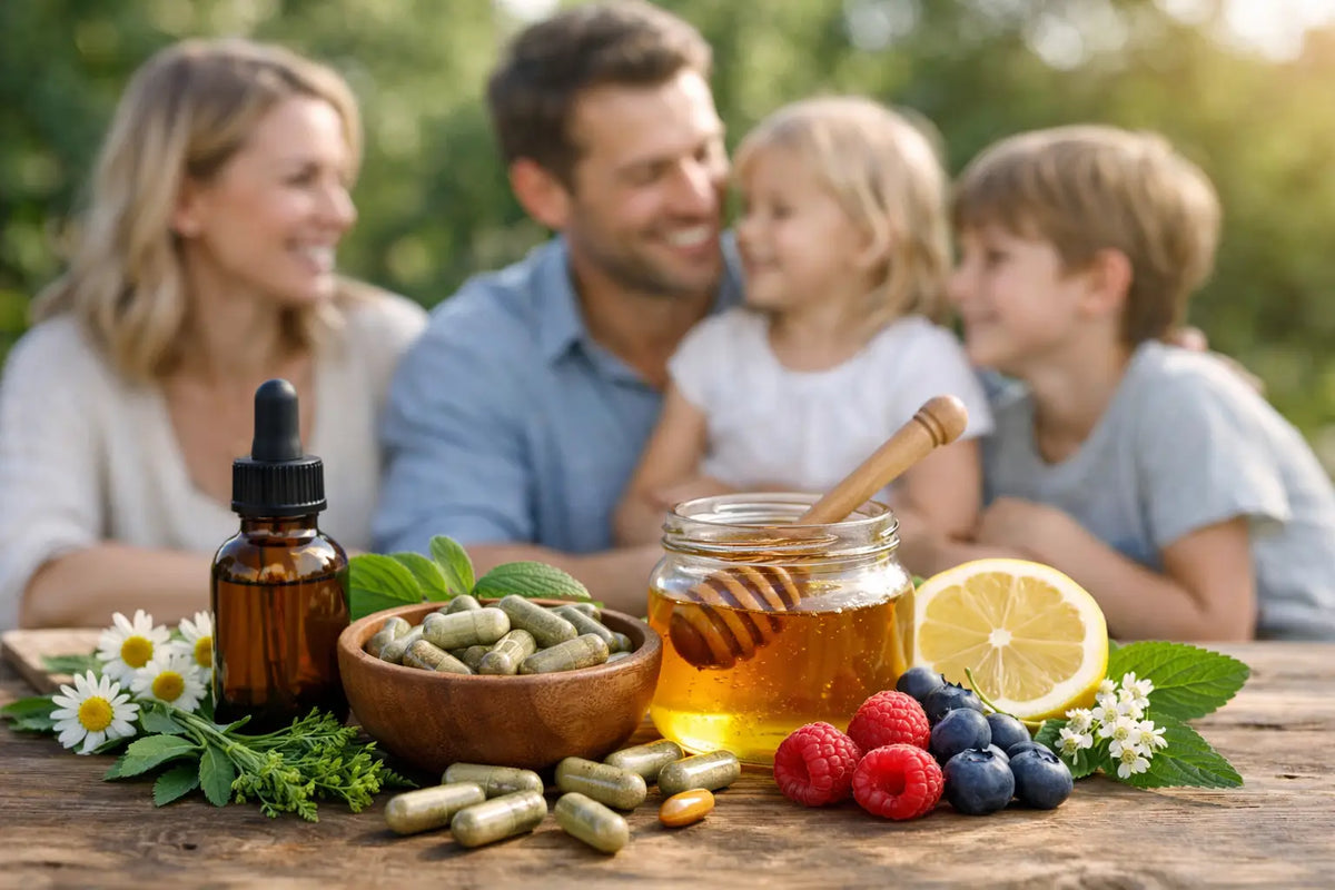 Integratori naturali per benessere famiglia