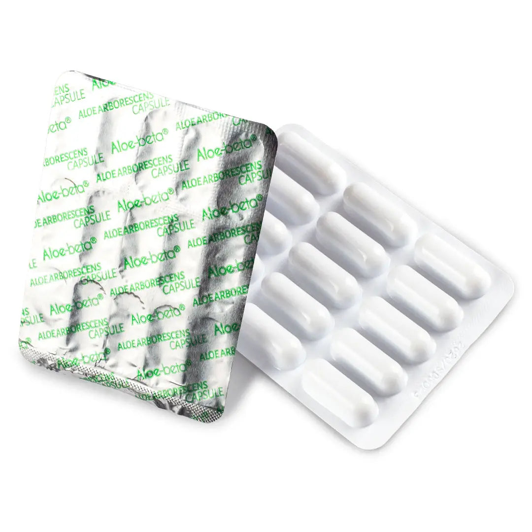 Aloe-beta® Cápsulas de Aloe Arborescens ORGÁNICO 100% puro 