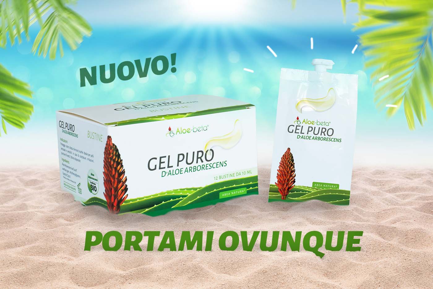 Aloe-Beta® Gel Puro de Aloe Arborescens - 12 sobres de 10 ml 