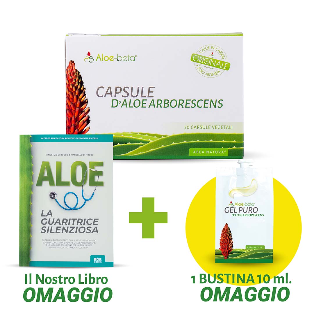Oferta: 1 Cápsula de Aloe Arborescens + Libro + Sobre de Gel Puro